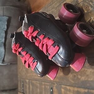 Kid's Crazy Rocket Rollerskates Black/Red